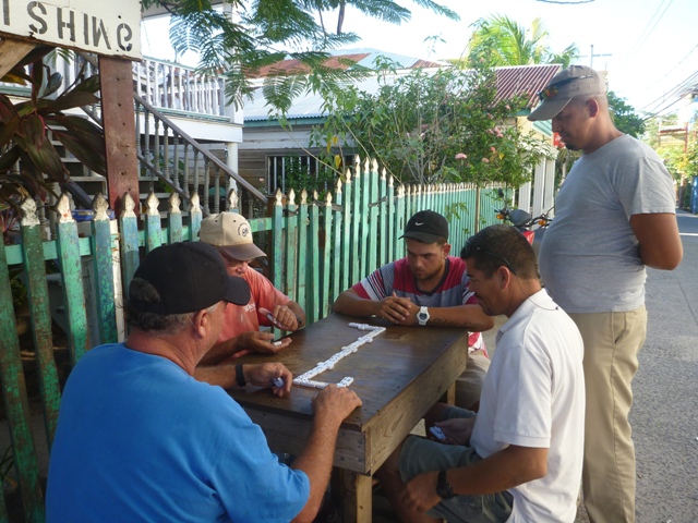 every day we were there the Locals were playing dominoes in the street
