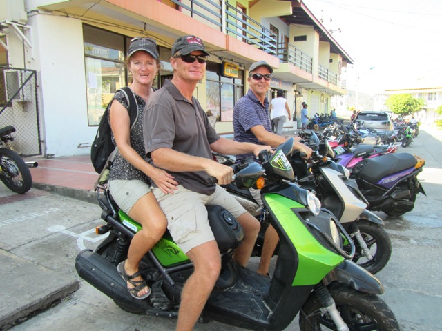 Scooters are definitely the main transportation here and we're fun to see the island
