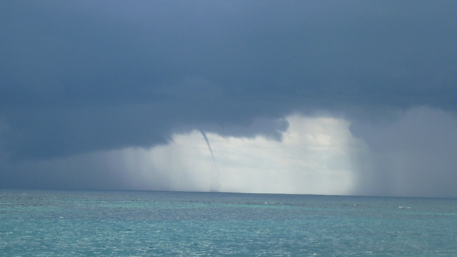 looking at a system with a water spout out near the East Holandes
