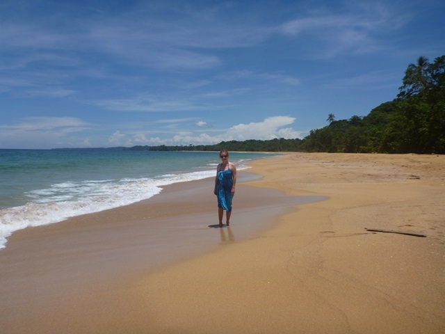 Golden sand at Bluff beach and no ones here. 