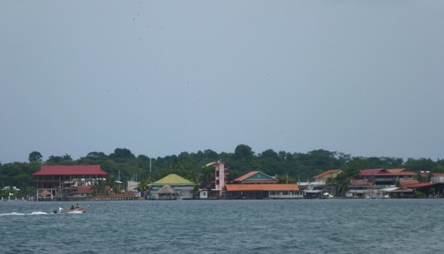 Arriving in Bocas town 