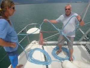 Malcolm giving everyone a quick lesson on how to set up your lines