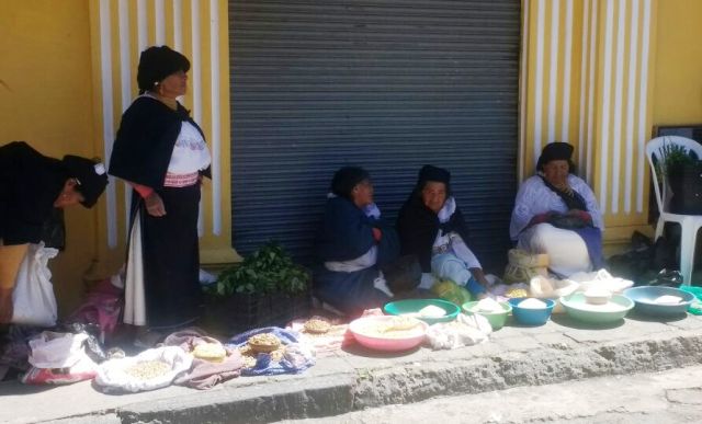 selling their bean produce